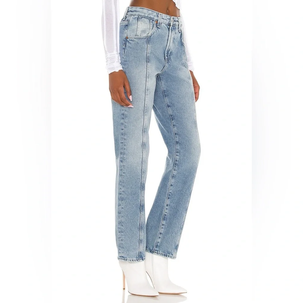 AG Panelled Alexxis Vintage Slim Straight Jeans - Picture 3 of 10